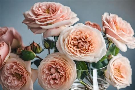 Premium AI Image | A bunch of roses are in a vase with one that says " the name " on it.