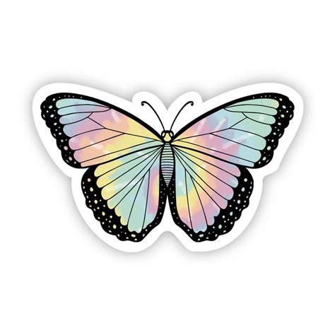 Butterfly Tie Dye Aesthetic Sticker – Big Moods