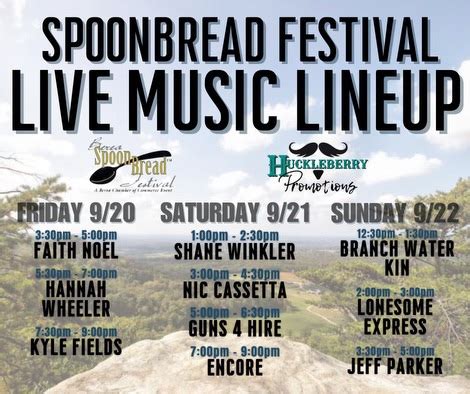 2024 spoonbread festival music lineup