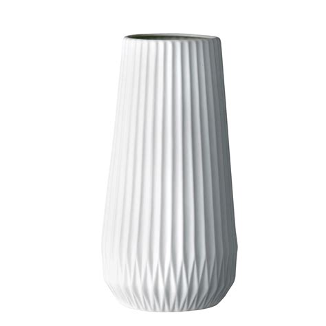 Ember Interiors Tall White Ceramic Fluted Vase - Walmart.com