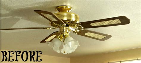 Brass Ceiling Fan Makeover - ORC - Salvage Sister and Mister