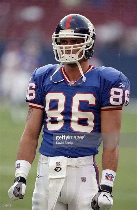 Wide receiver Joe Jurevicius of the New York Giants looks on during a ...