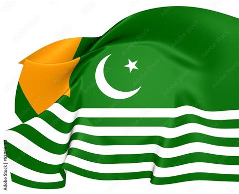 Azad Jammu and Kashmir Flag Stock Illustration | Adobe Stock