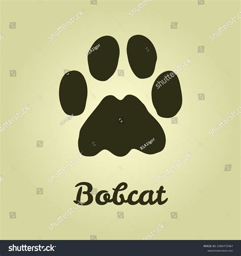 Lynx Tracks Bobcat Paw Print Wildlife Stock Vector (Royalty Free) 2280772467 | Shutterstock