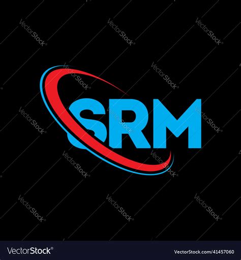 Srm logo letter design Royalty Free Vector Image