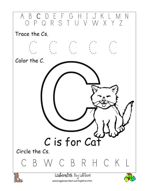 10 Best Images of Circle The Letter Worksheets For Preschool - Beginning Letter Sounds ...