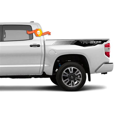 2 TRD Toyota Tundra TRD Honeycombs Racing Development Bed Side Decals Vinyl Sticker