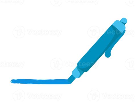 blue highlighter pen isolated 19673793 PNG