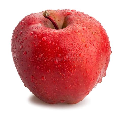 Red delicious apple stock image. Image of drops, ripe - 218456771