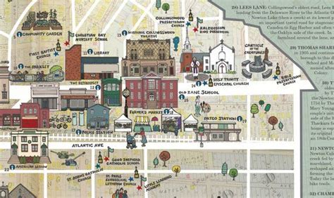 Collingswood NJ Hand Drawn History Map South Jersey Art - Etsy | How to draw hands, Illustrated ...