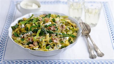 Braised Savoy cabbage with bacon recipe - BBC Food