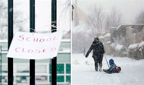 Snow school closures: Are schools closed on the East Coast of UK? #Snow ...