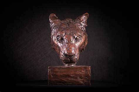 Lioness at water Sculpture by Matthew Withington - Pixels