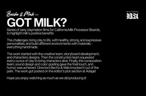 Got Milk? on Behance