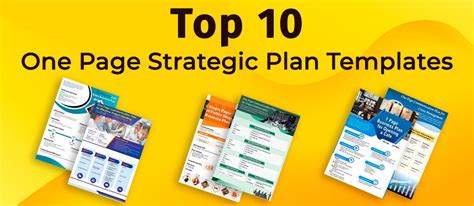 [Updated 2023] Top 10 One Page Strategic Plan Templates For Business Management