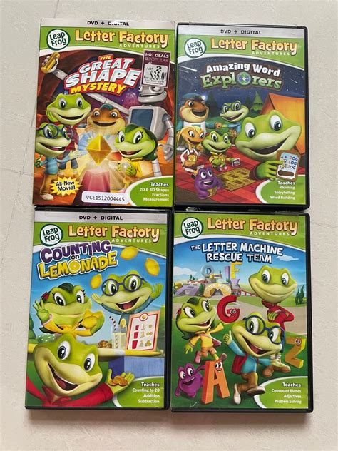 Leapfrog letter factory dvd, Hobbies & Toys, Music & Media, CDs & DVDs on Carousell