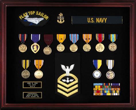 Lieutenant John W. Finn | Military decorations, Military shadow box, Military ribbons