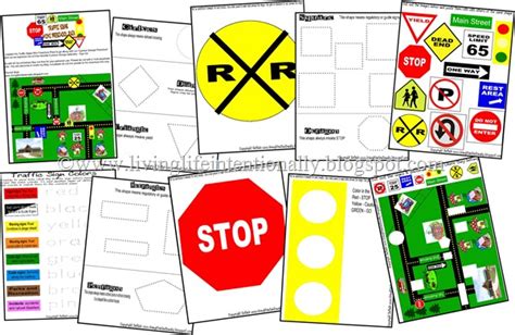 Free Preschool Printables Pack: Traffic Signs