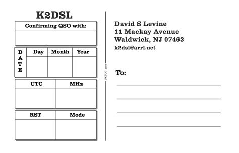 New QSL Card Design | K2DSL