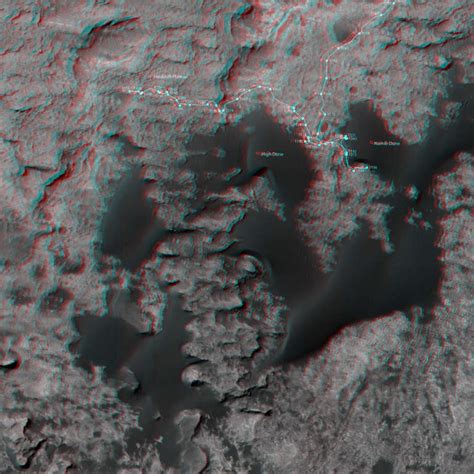 3D route map for Curiosity: Across the… | The Planetary Society