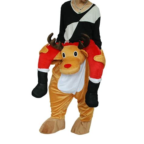 Christmas Deer Carnival Costume for Adult Cosplay Funny Party Dress ...