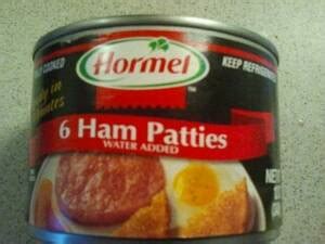 Calories in Hormel Fully Cooked Water Added Ham Patties and Nutrition Facts