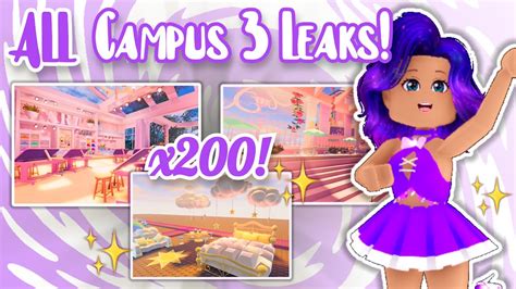 ALL LEAKS Of CAMPUS 3 In ROYALE HIGH! NEW SCHOOL LEAKS! Royale High Leaks 🥇 Own That Crown