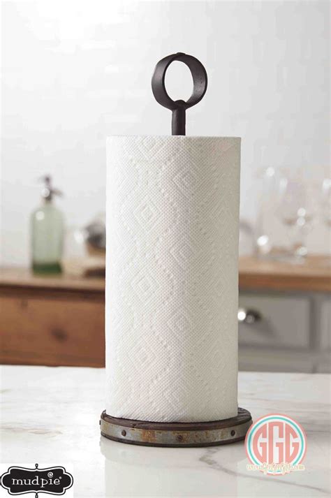 Rustic Paper Towel Holder by Mudpie