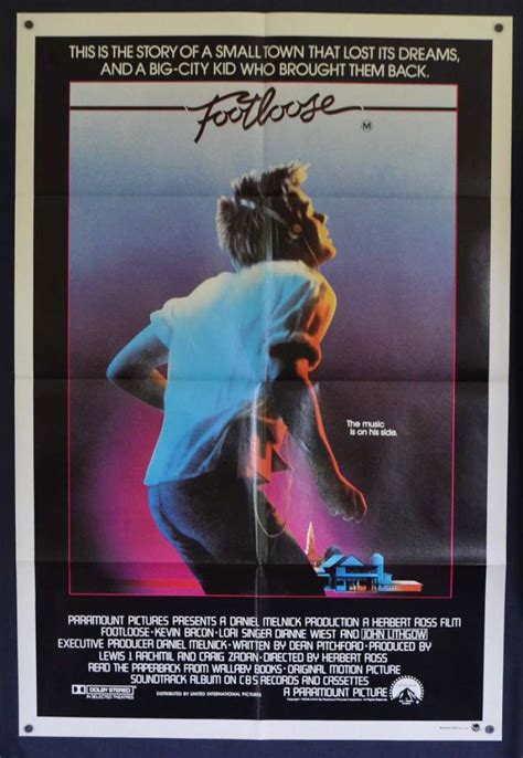 All About Movies - Footloose Movie Poster Original One Sheet 1984 Kevin ...