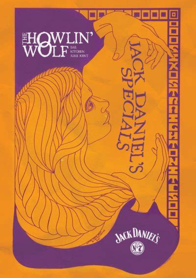 Menus – Jack Daniels Specials – The Howlin' Wolf