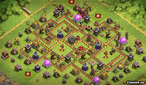 [Town Hall 10] TH10 Anti 3 Star/War Base v6 [With Link] [10-2019] - War ...