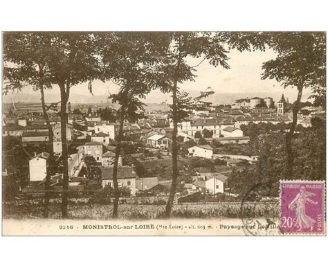 carte postale ancienne 43 MONISTROL-SUR-LOIRE. La Ville 1933 - Cartes Postales Anciennes en 2024