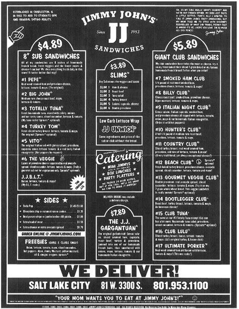 jimmy johns catering menu & prices | All Catering Menu Prices