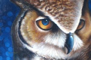 Great Horned owl acrylic by MandarinMoon on DeviantArt