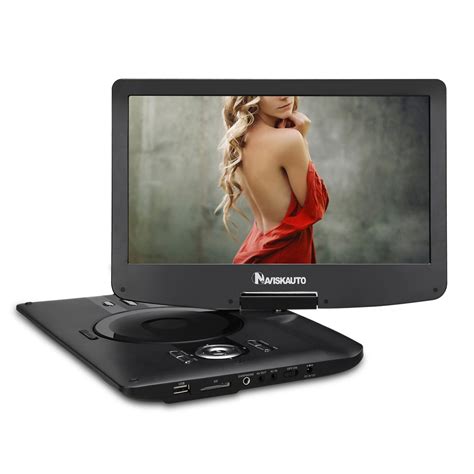 NAVISKAUTO 16 Inch Portable DVD Player with HDMI Input Rechargeable ...