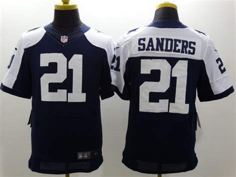 Nike Dallas Cowboys #21 Deion Sanders Blue Thanksgiving Elite Jersey on ...