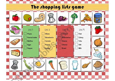 A game to practice food vocabulary - ESL worksheet by billie116