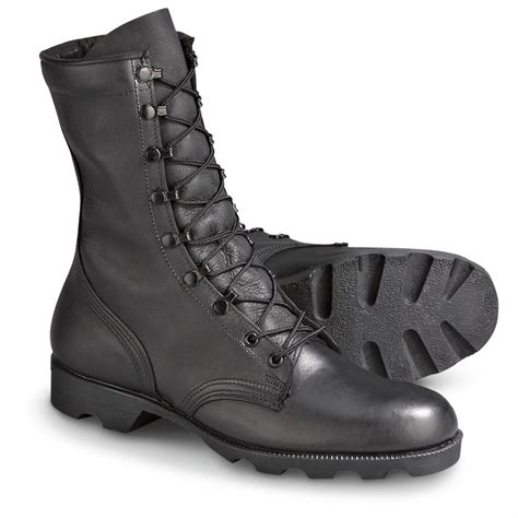 New U.S. Military Combat Boots, Black - 152144, Combat & Tactical Boots ...