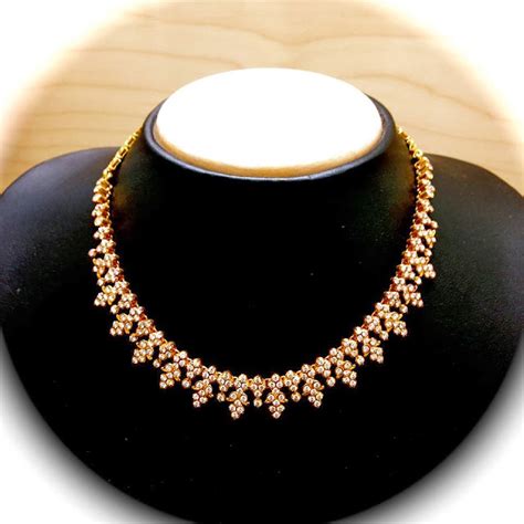 Simple Indian Diamond Necklace | Latest Gold Jewellery Designs