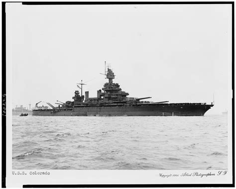 Battleship Photo Index BB-45 USS COLORADO