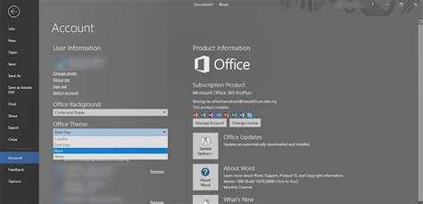 How to Enable Dark Mode in Microsoft Office- Dark Theme