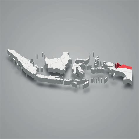 Papua province location Indonesia 3d map 28623297 Vector Art at Vecteezy