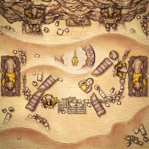 Desert temple (RPG map) by ndvMaps on DeviantArt