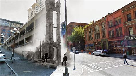 Seattle Fire Aftermath - 1889 + Today