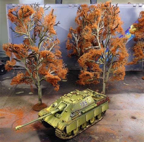 40k Hobby Blog: Trees and Bolt Action Jagdpanther