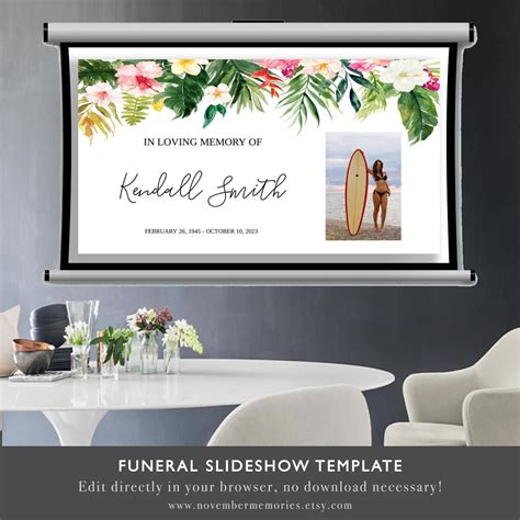 Memorial Service Slideshow Template