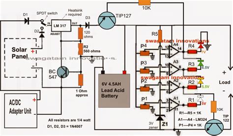 Circuito Auto de Carregador de Bateria 12V c/ 4 Indicadores LEDs - - #carregador #celular # ...