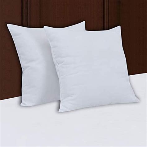 AK TRADING CO. Decorative Pillow Insert (2 Pcs White) - Square 18x18 Sofa and Bed Pillow Insert ...