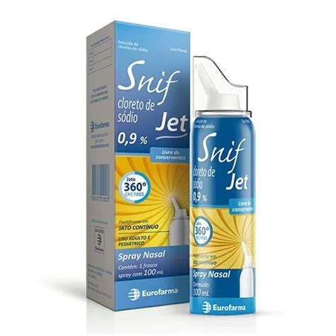 Spray Nasal Snif Jet 0,9 Eurofarma 100ml | Drogalider