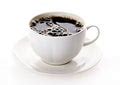 Cup of fresh milky coffee - Free Stock Image